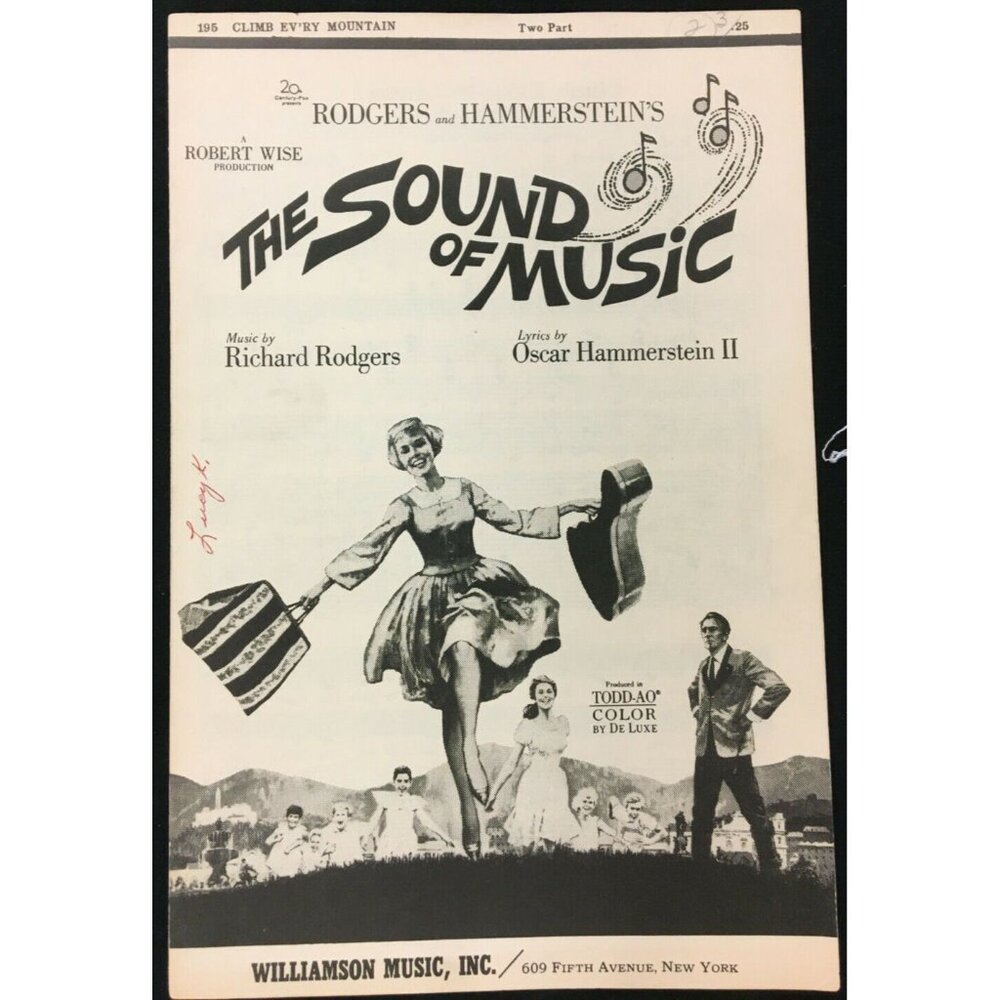 Sheet Music Rodgers and Hammerstein's The Sound Of Music, Climb Ev'ry Mountain